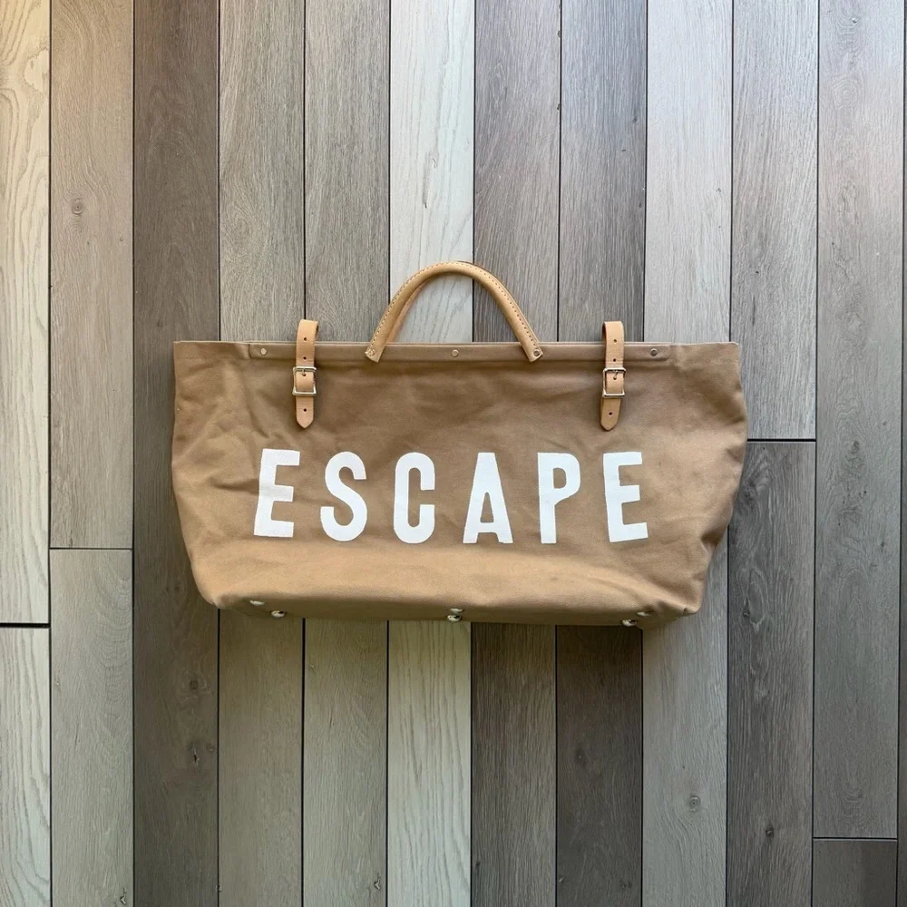 Forestbound ESCAPE Canvas Utility Bag In Khaki